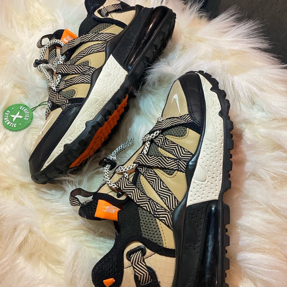 Nike Air Max 270 BowFin Black Phantom Desert Cone Sneakers women’s size 8